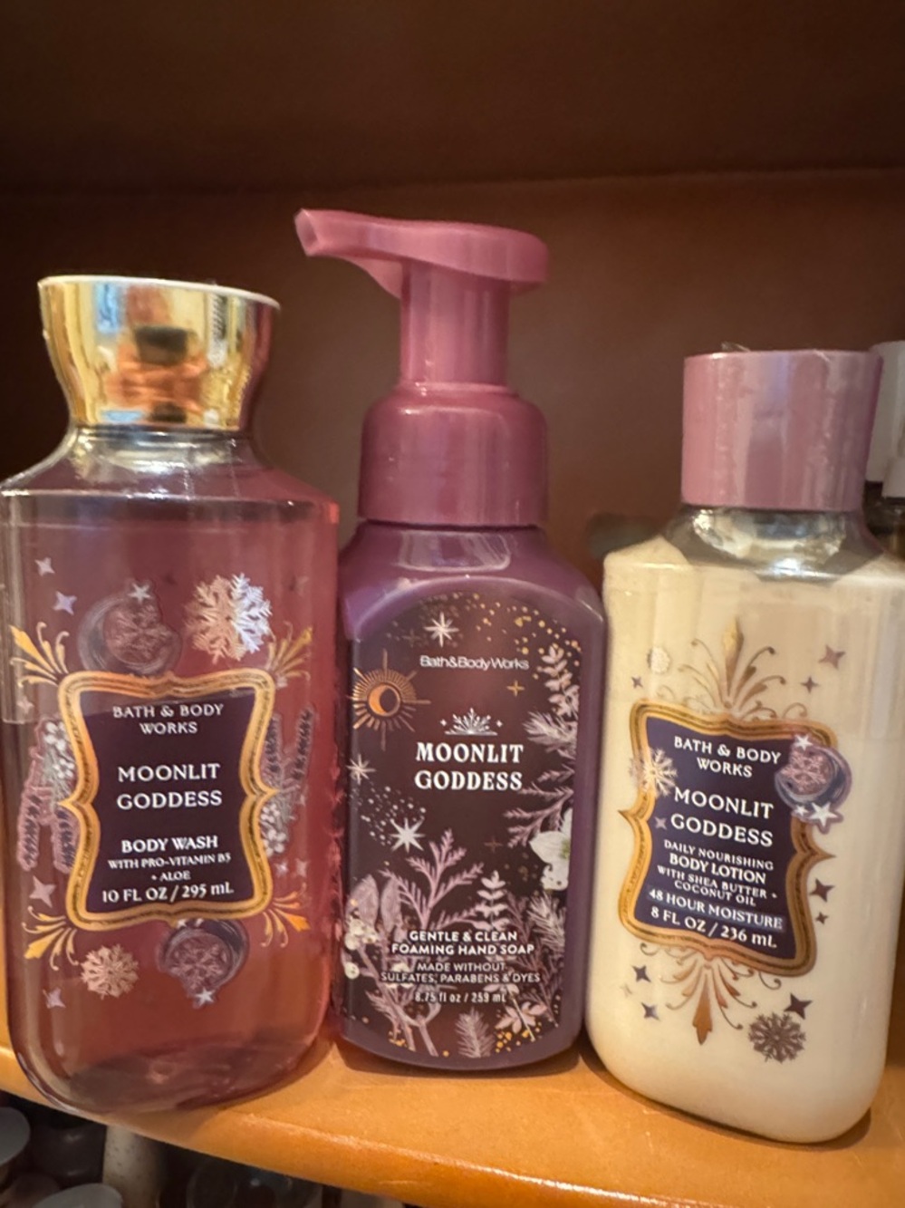Bath & Body Works Moonlit Goddess Body Wash, Hand Soap & Cream